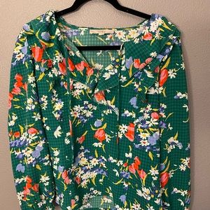 Loft long sleeve floral blouse